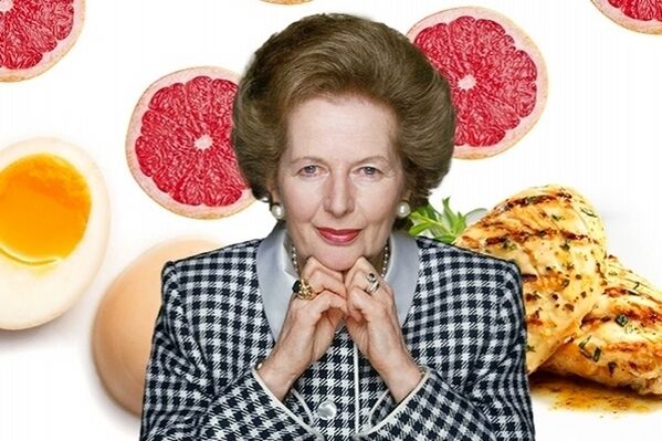Margaret Thatcher ug ang iyang mga pagkaon sa pagkaon